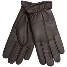 59%OFF メンズカジュアル手袋 ギャザーカフス付きレザーグローブ - ぬいぐるみ裏地（男性用） Leather Gloves with Gathered Cuffs - Plush Lining (For Men)画像